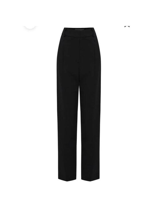 Anthropologie Pants - Exquise wide leg trousers black pants Size XL tailored office professional work
